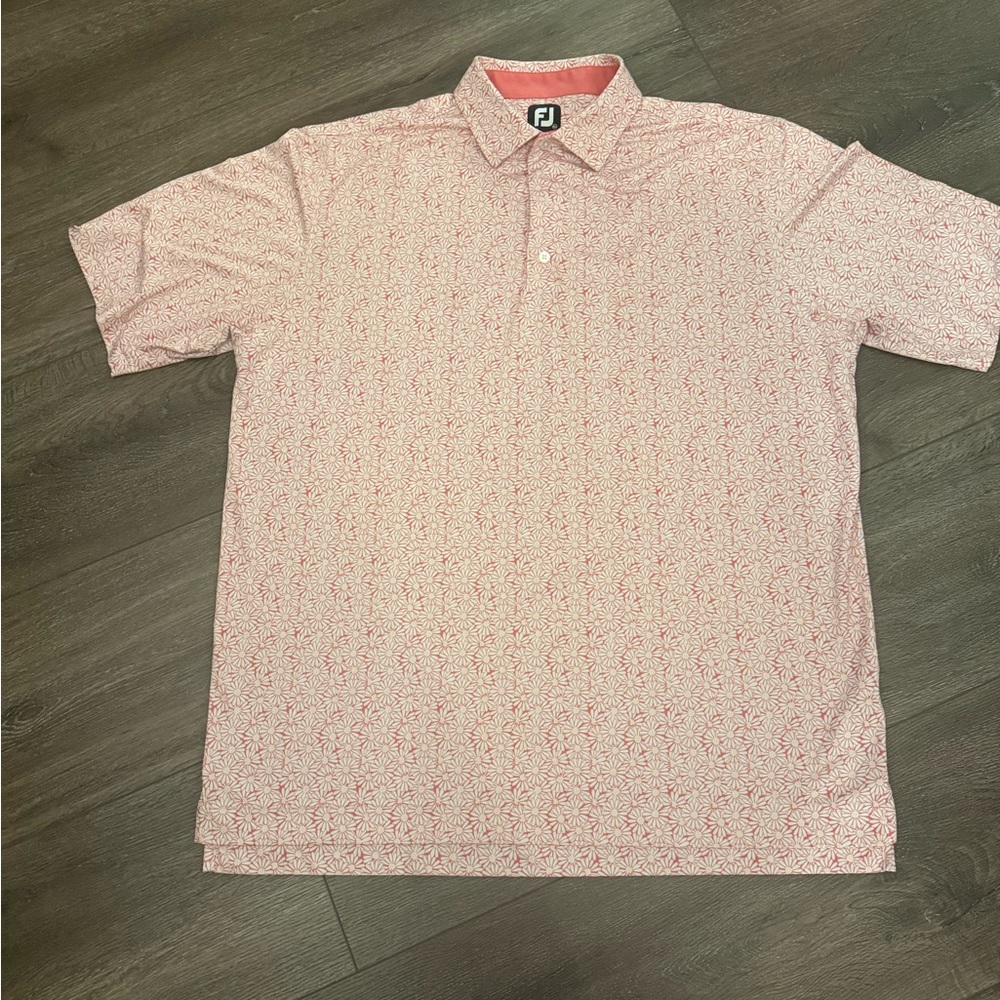 FootJoy Men's Pink Polo Shirt